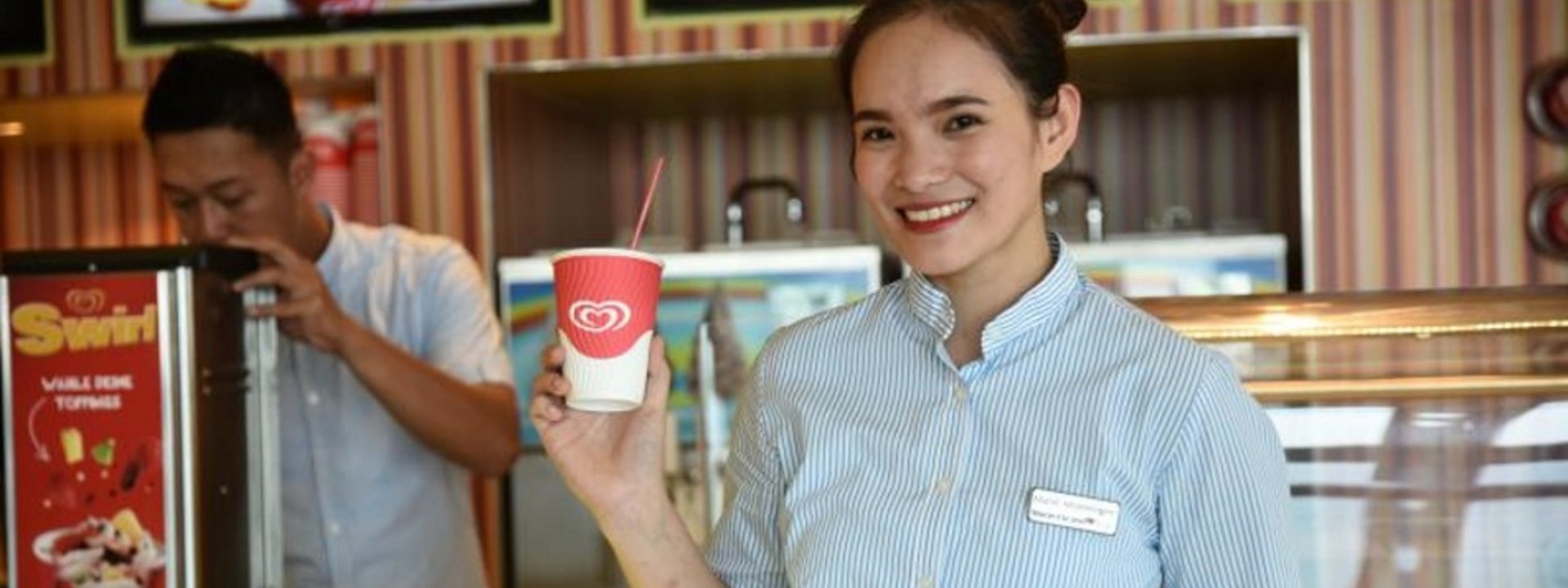AIDAstella with Langnese Happiness Station