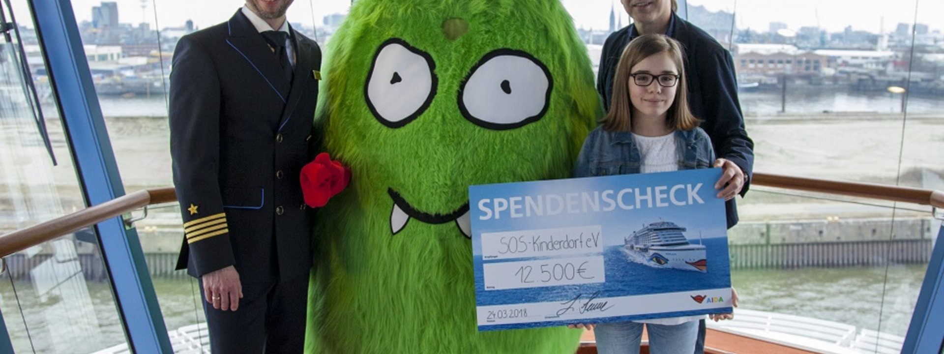 AIDA spendet 12.500 Euro an SOS-Kinderdorf
